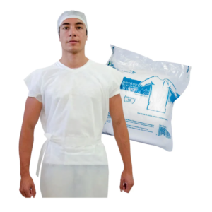 Avental tnt Sem Manga - Soft - Branco - 10 Un