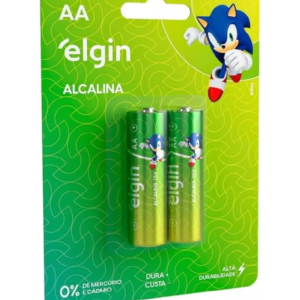 Pilha Alcalina Elgin AA - C/ 2 Unidade