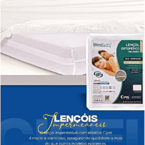 Lençol c/ Elástico em Pvc Casal Transparente 190 X 140 X 30 Blendcare
