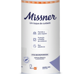 Fita Microporosa Hipoalérgica Branca - 10cm x 10m - Missner